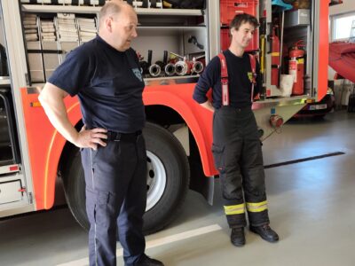 Motýlci a Koťátka u hasičů