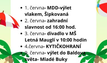 MOTÝLCI- akce v červnu
