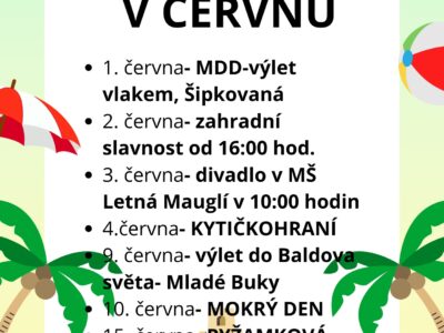 MOTÝLCI- akce v červnu MOTÝLCI- akce v červnu